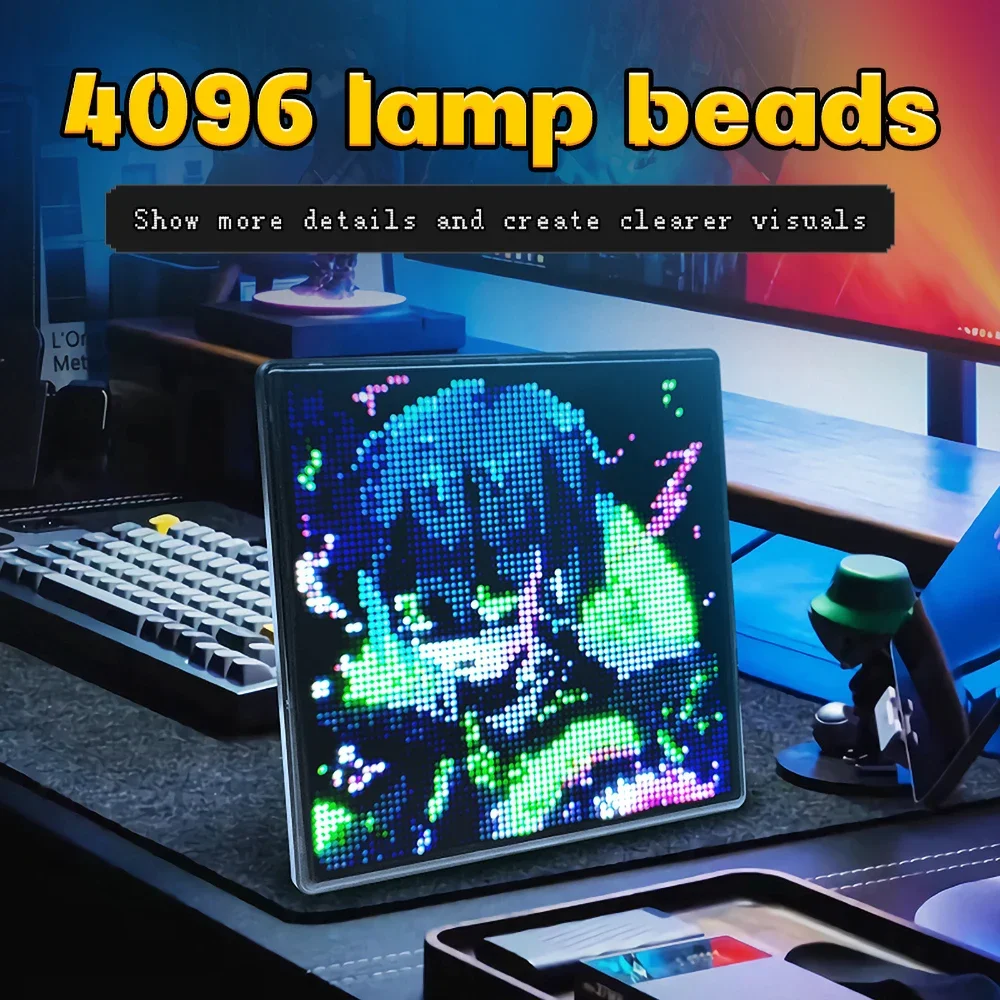 Gaming Accessories Bedroom - Painel de lâmpada digital rgb com
