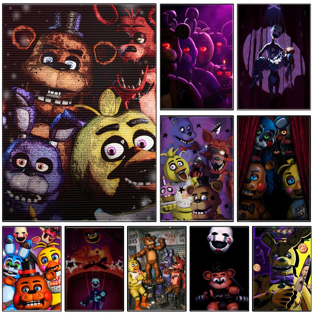 Gaming Accessories Wallpaper - Pôster de Terror Animatrônico Escuro F-FNAF,