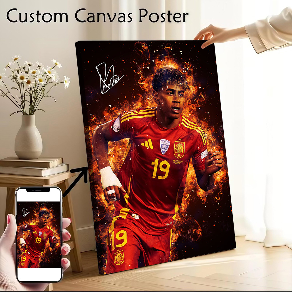 Gaming Accessories Bedroom - Pôster de Lamine Yamal com Aura