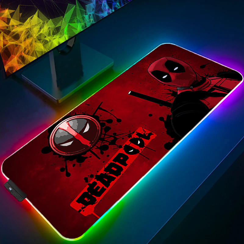 Gaming Office Accessories - Led mouse pad jogos backlight lock