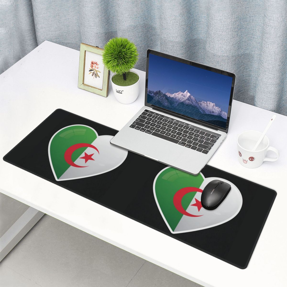 Gaming Accessories Icon - Mouse Pad Grande com Bandeira da