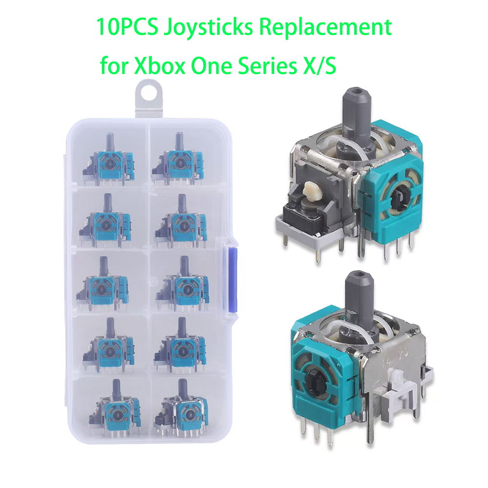 Gaming Accessories Xbox One - 10 pçs substituição 3d analógico joystick
