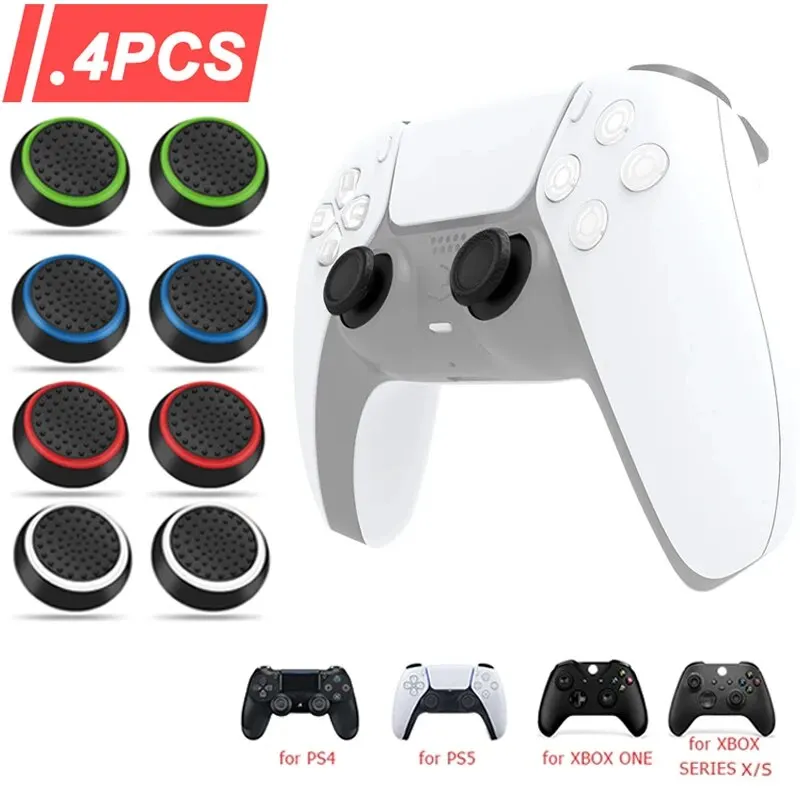 Gaming Accessories Xbox One - 4PCS Capas de Silicone para Thumbsticks