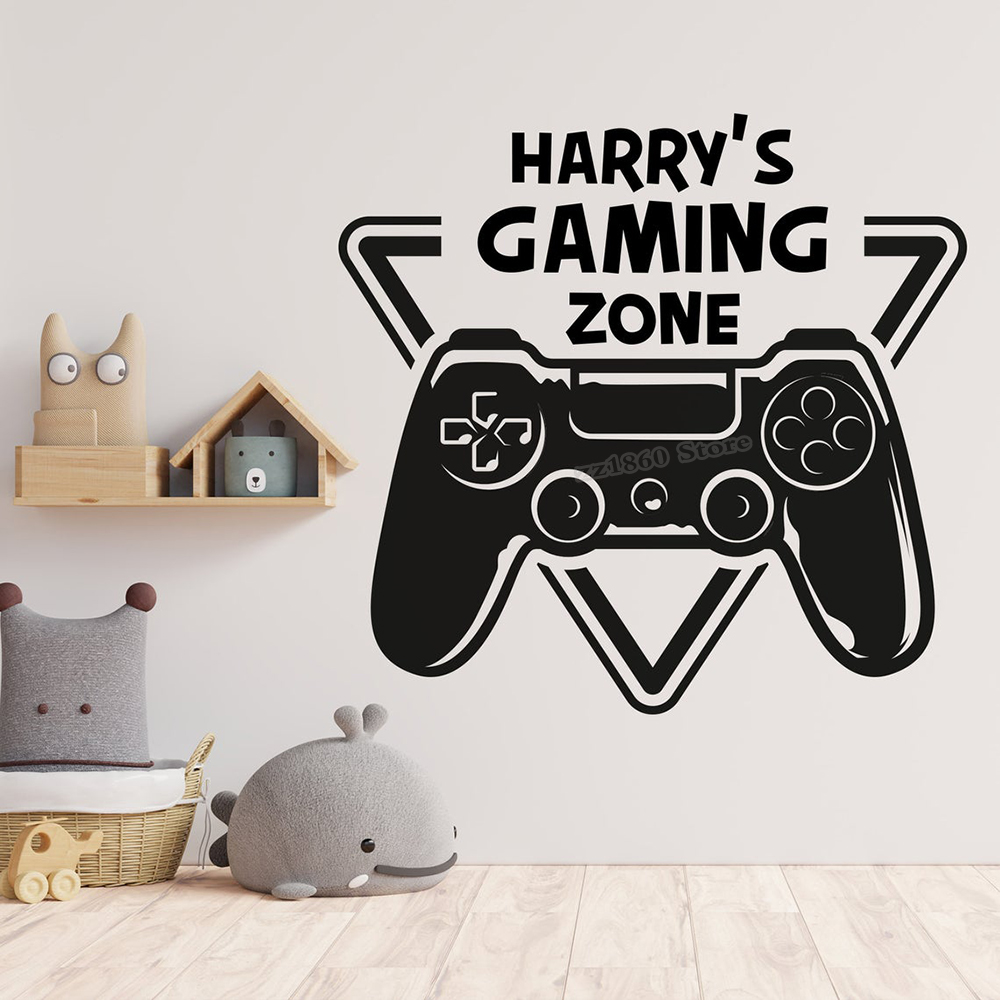 Gaming Accessories Room - Nome personalizado zona de jogos parede