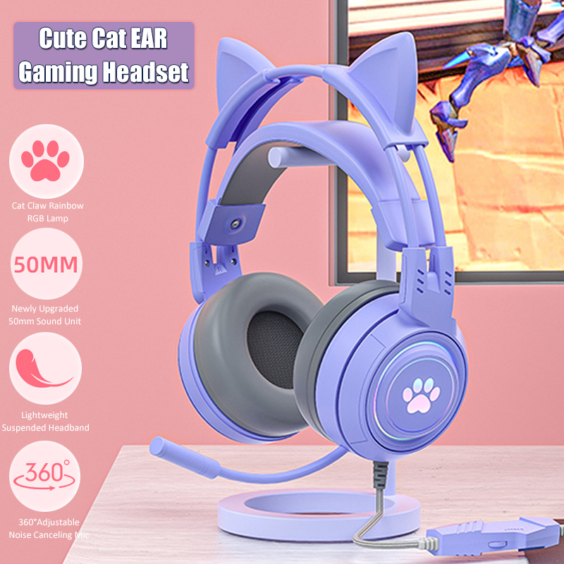 Venom Gaming Accessories - Cute Cat Ear Gaming Headphones com