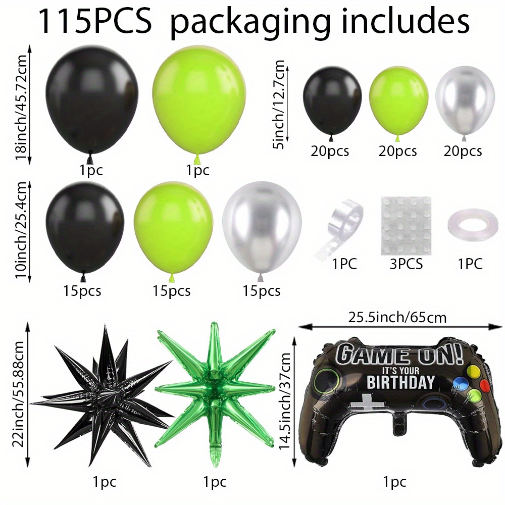 Conjunto de guirlanda de balão - Gaming Accessories Bedroom avaliação e preço