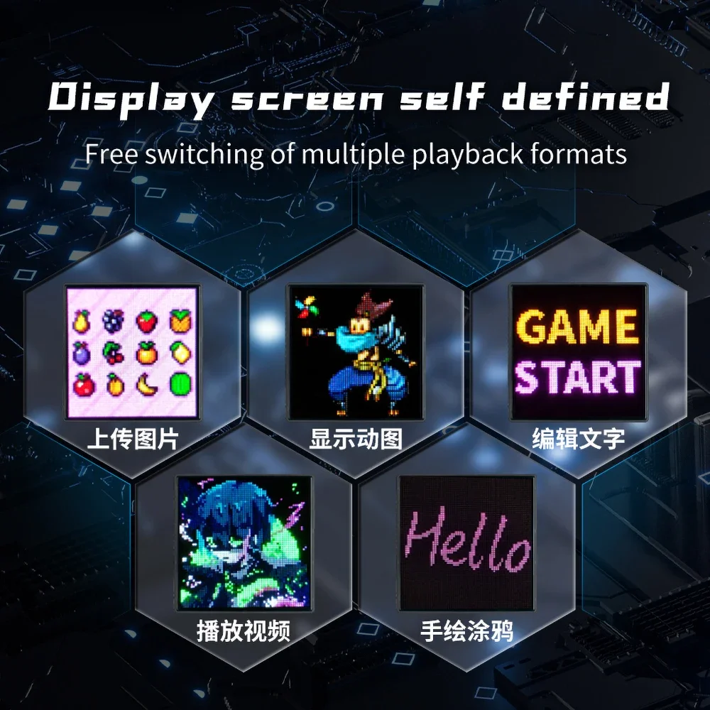 Painel de lâmpada digital rgb  - Gaming Accessories Bedroom avaliação e preço