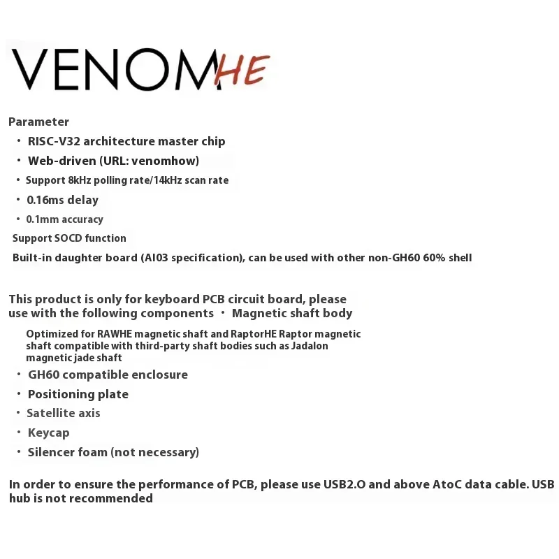 Geonworks Venom60 HE Venom65 H - Venom Gaming Accessories avaliação e preço