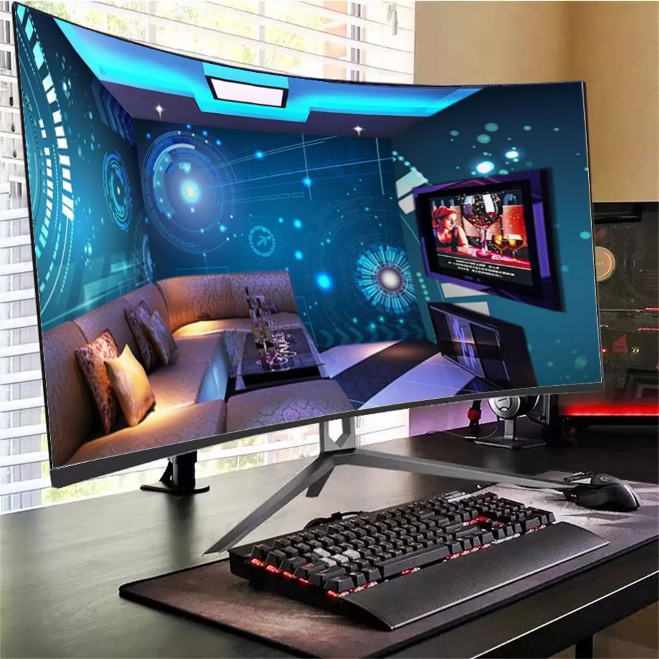 Monitor Gamer LED 2K Curvo de  - Monitor 144Hz 27Inch avaliação e preço