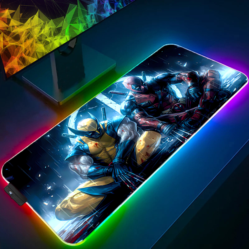 Led mouse pad jogos backlight  - Gaming Office Accessories avaliação e preço