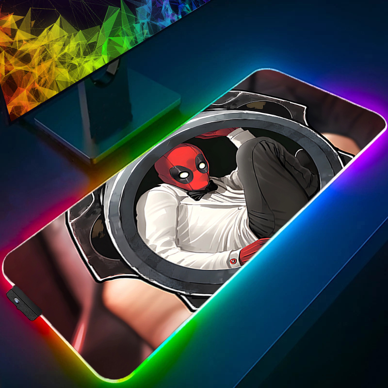 Led mouse pad jogos backlight  - Gaming Office Accessories avaliação e preço