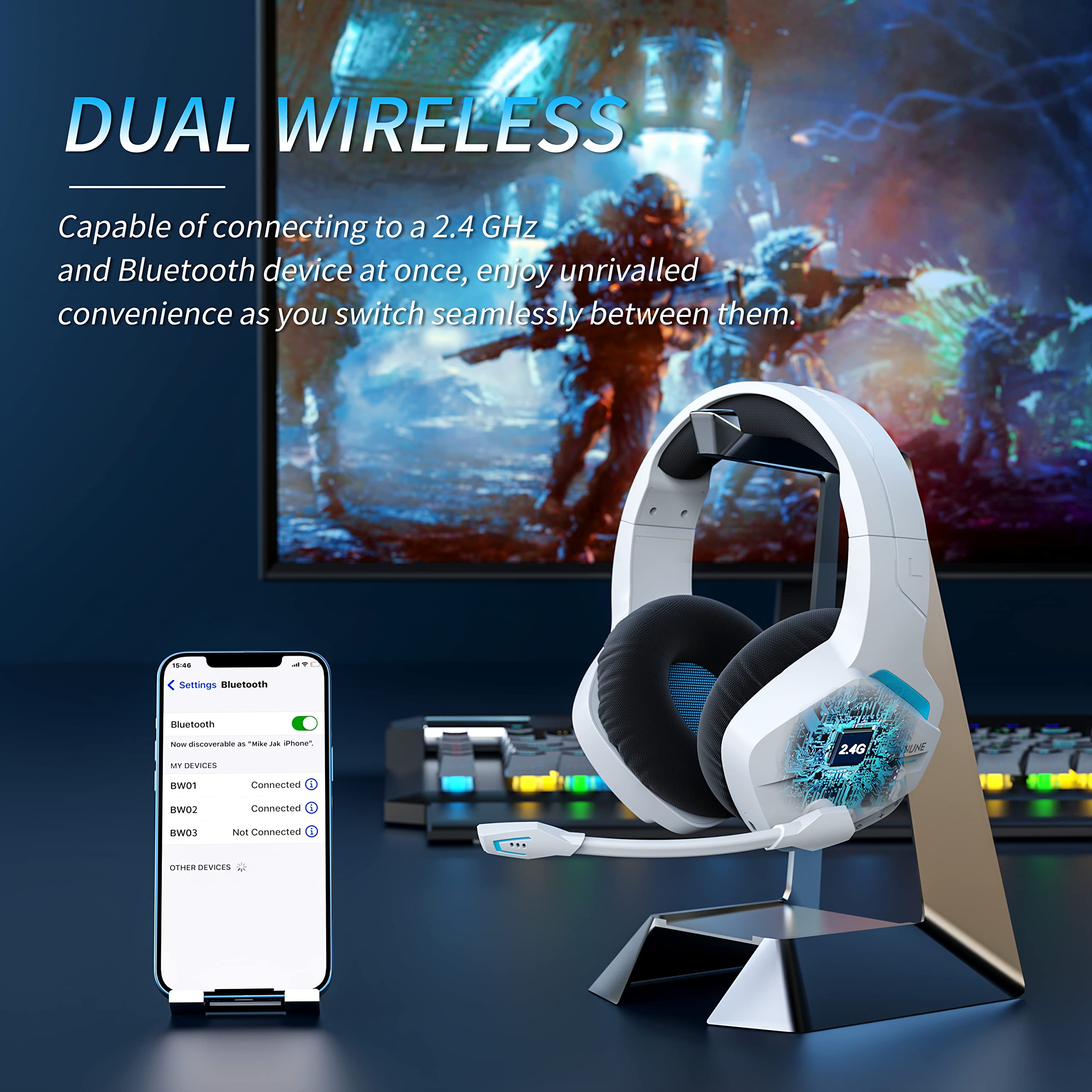 BINNUNE-Auscultadores Sem Fio  - Venom Gaming Accessories avaliação e preço