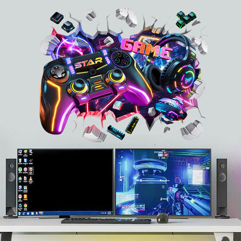 Adesivos de Vinil Grandes para - Gaming Accessories Wallpaper avaliação e preço
