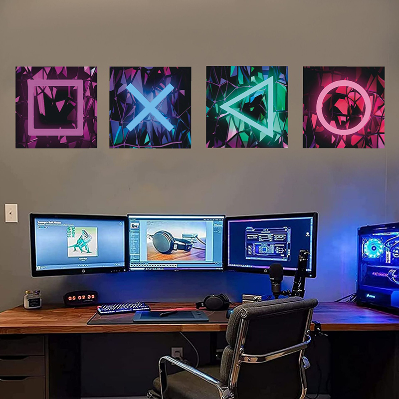 4 pçs crianças sala de jogos j - Gaming Accessories Bedroom avaliação e preço