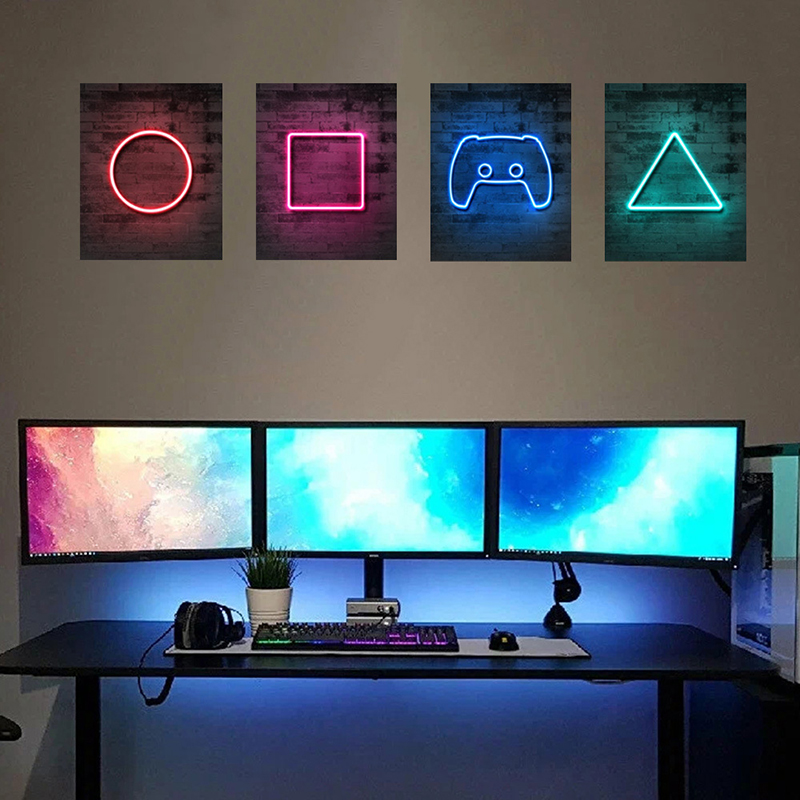 4 pçs crianças sala de jogos j - Gaming Accessories Bedroom avaliação e preço