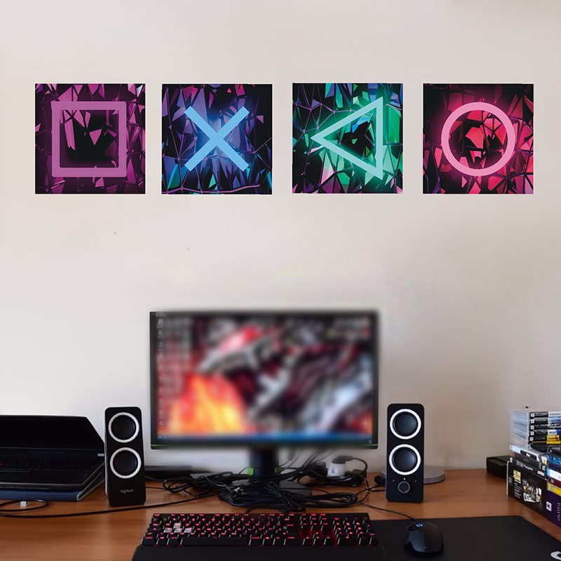 4 pçs crianças sala de jogos j - Gaming Accessories Bedroom avaliação e preço