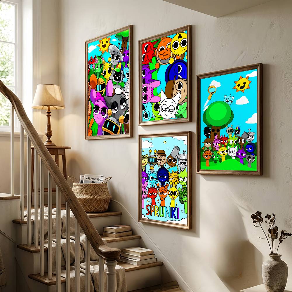 Pôster de jogo Cartoon S-Sprun - Gaming Accessories Bedroom avaliação e preço