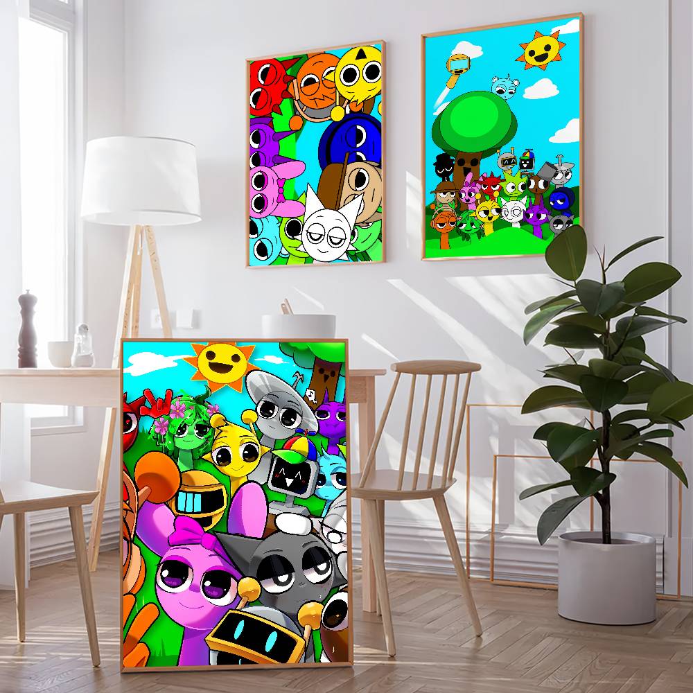 Pôster de jogo Cartoon S-Sprun - Gaming Accessories Bedroom avaliação e preço