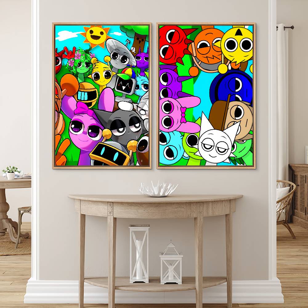 Pôster de jogo Cartoon S-Sprun - Gaming Accessories Bedroom avaliação e preço