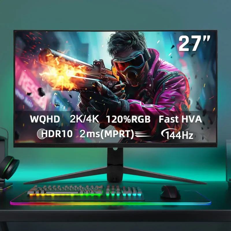 Monitores LCD de 19, 21, 24, 2 - Monitor 144Hz 27Inch avaliação e preço