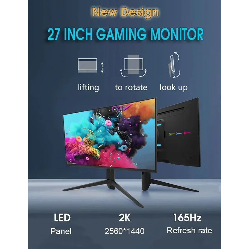 Monitores LCD de 19, 21, 24, 2 - Monitor 144Hz 27Inch avaliação e preço