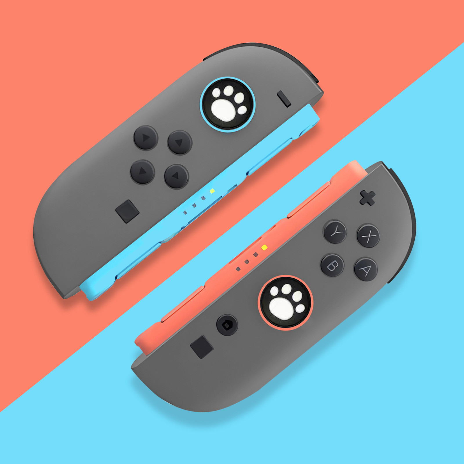 4 pçs bonito gato garra silico - Gaming Accessories Nintendo Switch avaliação e preço