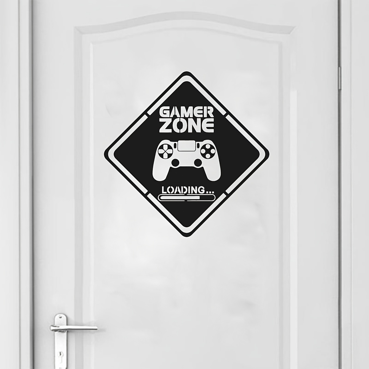 1pc zona gamer porta decalque  - Gaming Accessories Room avaliação e preço
