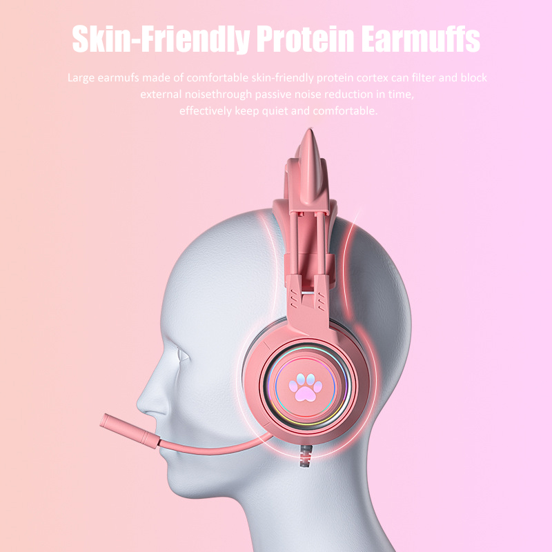 Cute Cat Ear Gaming Headphones - Venom Gaming Accessories avaliação e preço